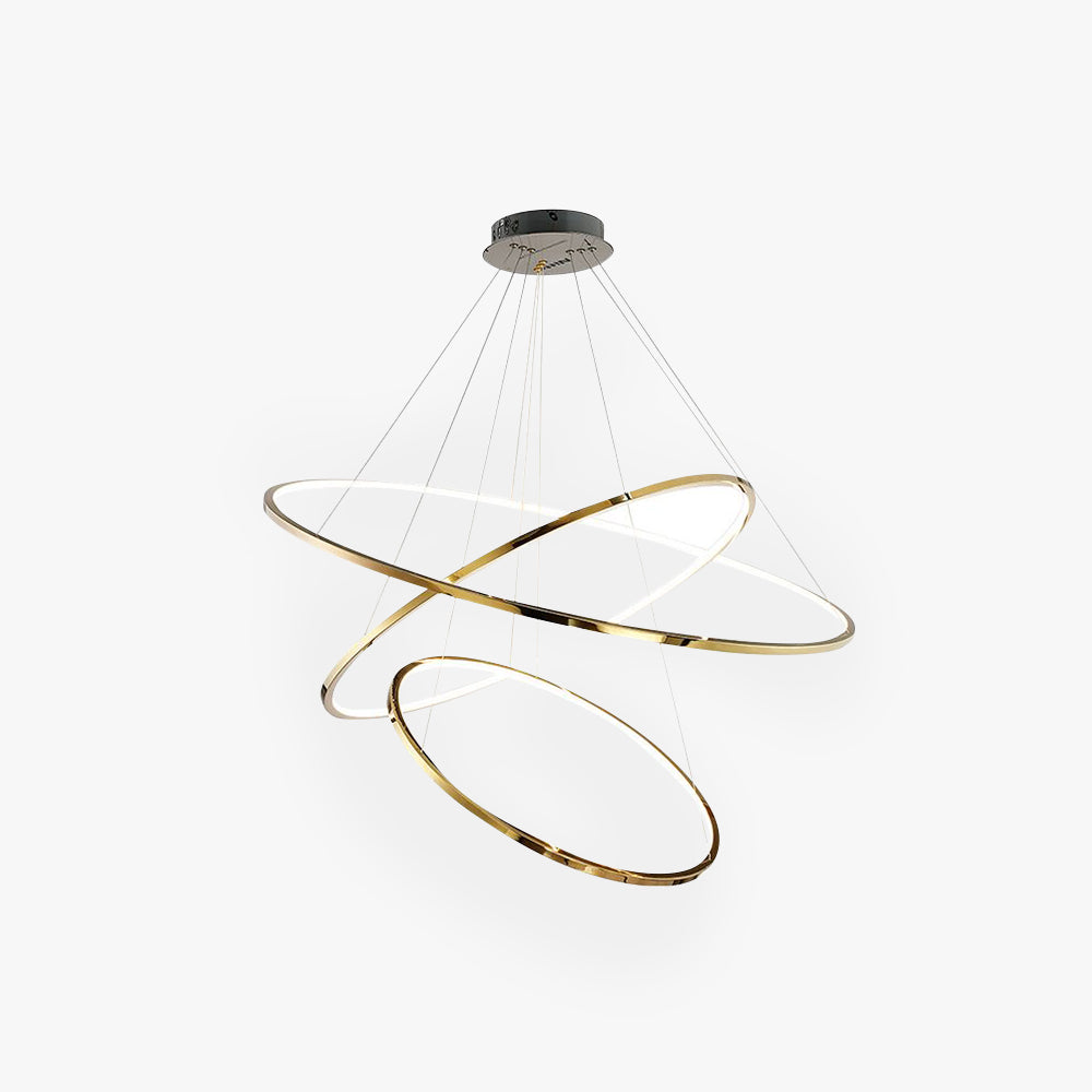 Arisha Minimalist Ring Metal Pendant Light, Gold, Living Room - Neutralighting