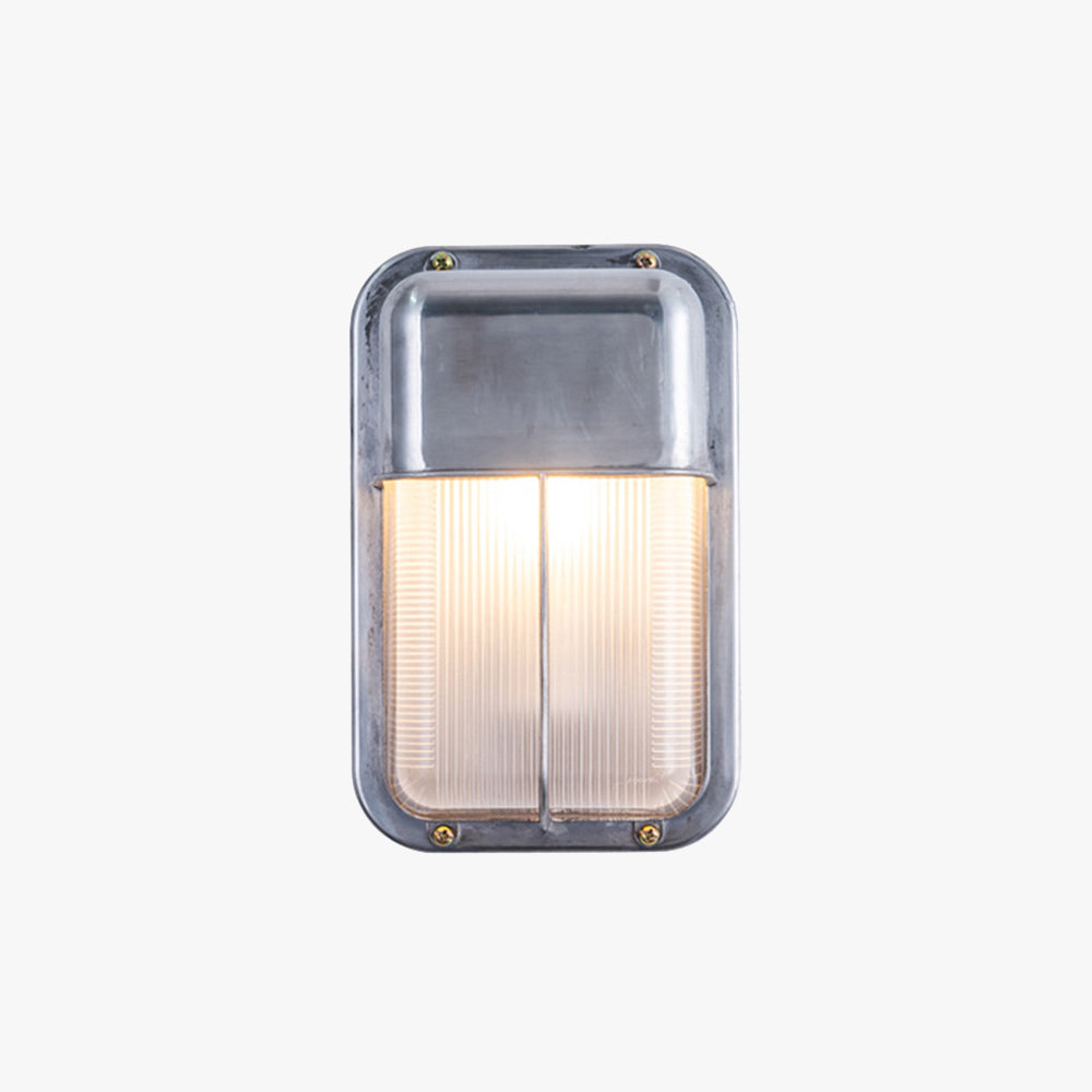 Wyre Wall Lamp Geometric Modern Metal Glass Outdoor - Neutralighting