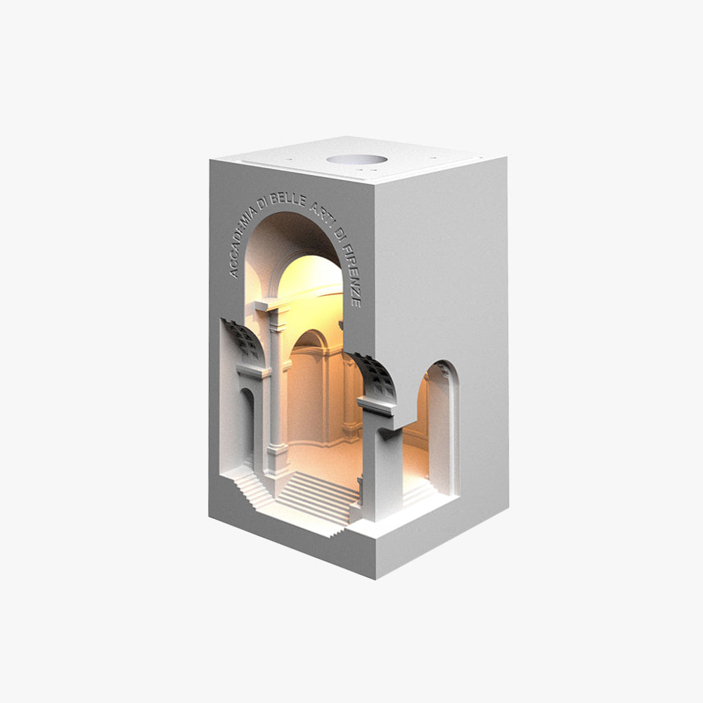 Arisha Art Deco Flush LED Plaster Wall Lamp, White - Neutralighting