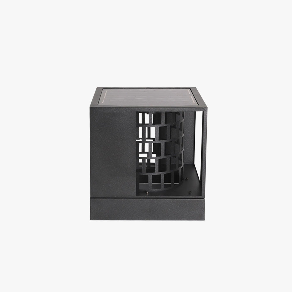 Ray Modern Pattern Metal Acrylic Outdoor Table Lamps, Black