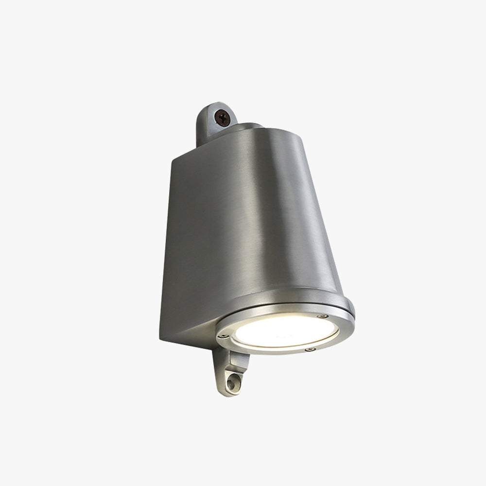 Ray Industrial Metal Bell Shaped Indoor Wall Lamp, Black/Grey/Coppery/Aluminum - Neutralighting