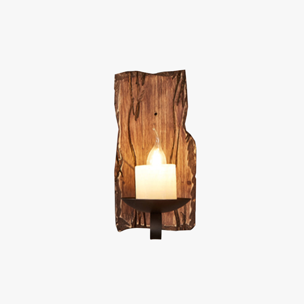 Epoch Wall Lamp Rectangular Vintage, Wood/Metal, Bedroom - Neutralighting