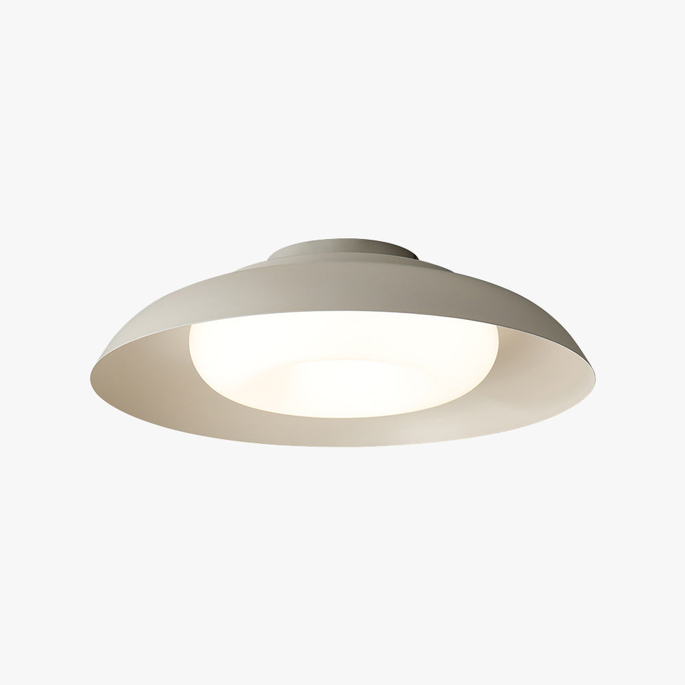 Arisha Nordic Bowl Acrylic Flush Mount Ceiling Light, White - Neutralighting
