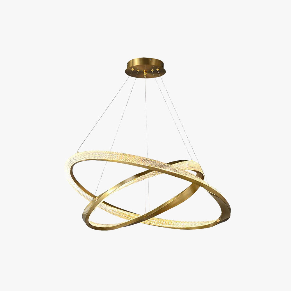 Arisha Minimalist Ring Spiral Shape Pendant Light,Gold - Neutralighting