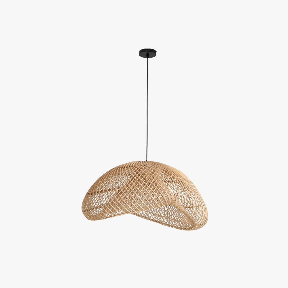 Juno Rustic Rattan Pendant Light Living Room