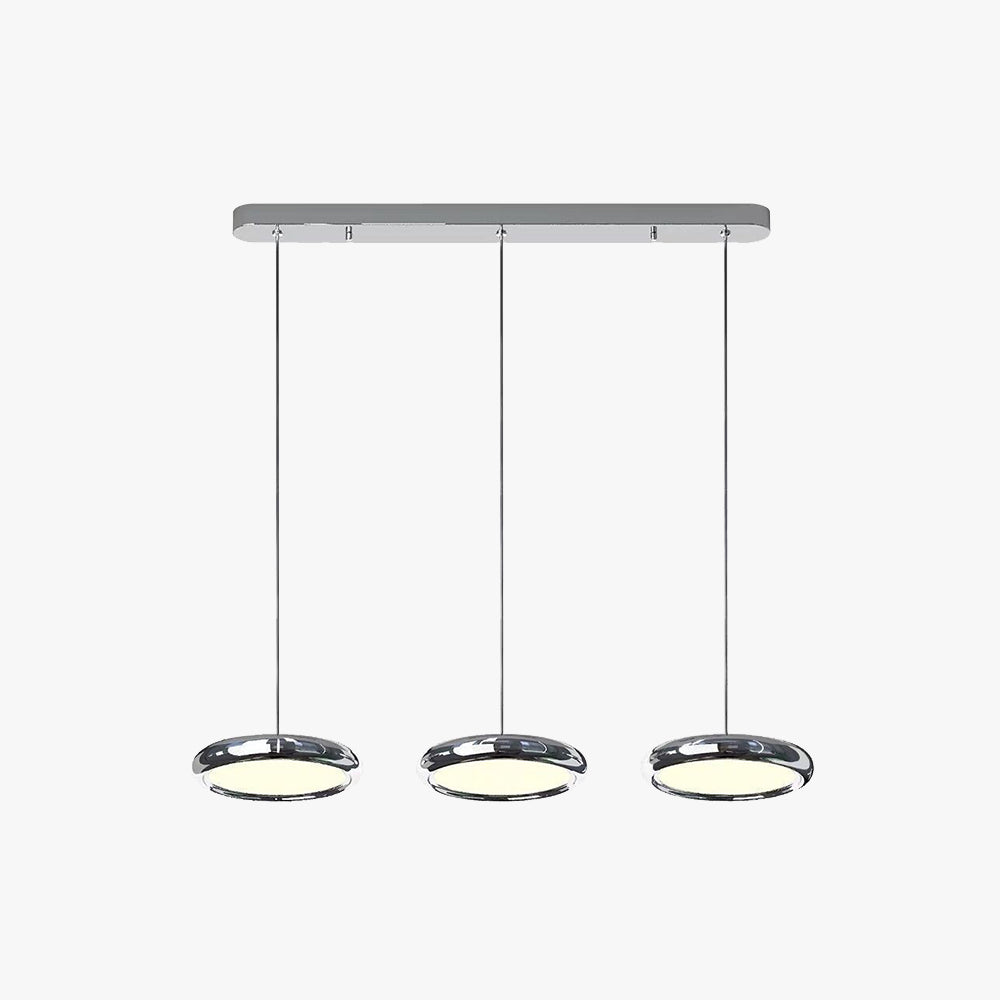 Arisha Minimalist Circular Metal Pendant Light,Silver/Gold/Rose Gold - Neutralighting