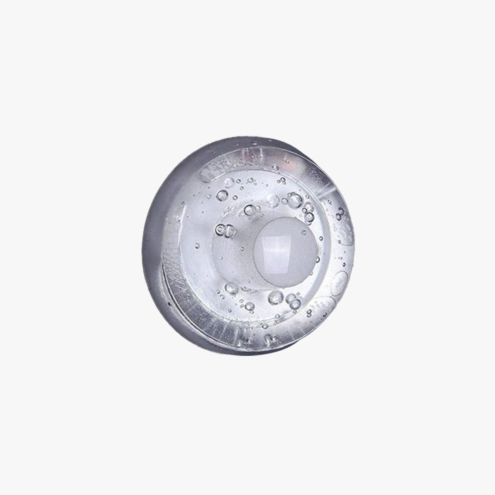 Ray Waterproof Semi-circular Glass Outdoor Wall Lamp, Transparent