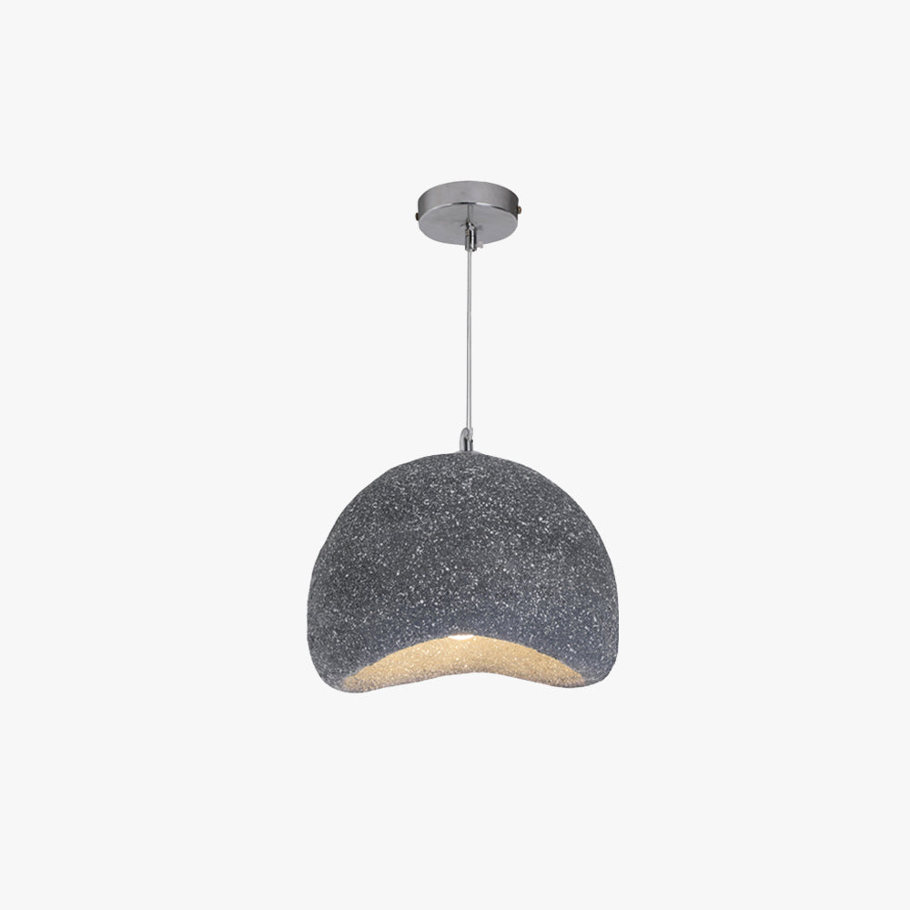 Avi Wabi Sabi Bread Shape Resin Pendant Light, 2 Color - Neutralighting
