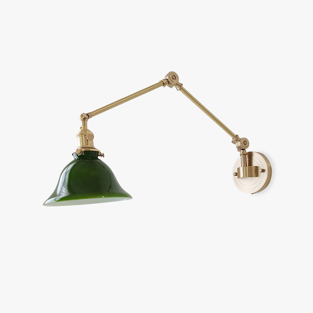 Tiffany Vintage Foldable Wall Lamp, Green/White - Neutralighting