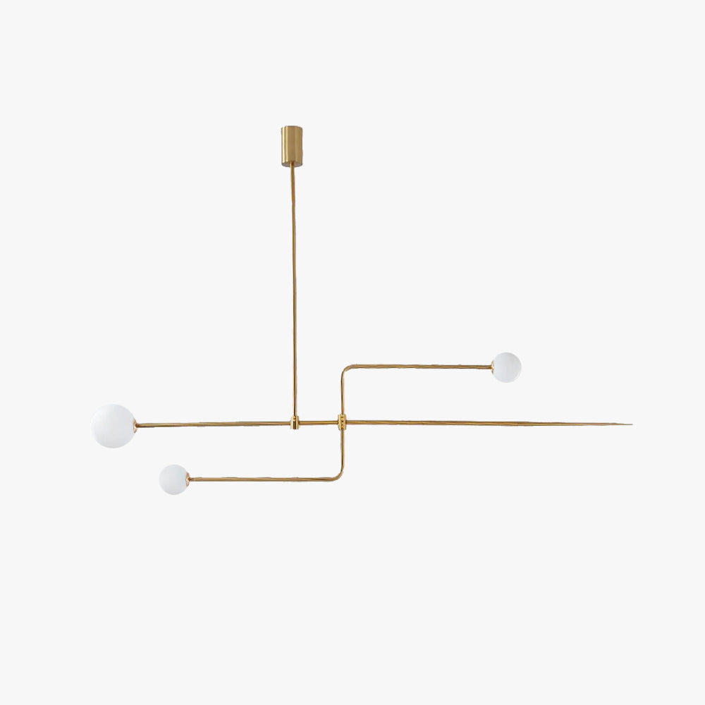 Arisha Minimalist Linear Mobile Pendant Light, Black - Neutralighting