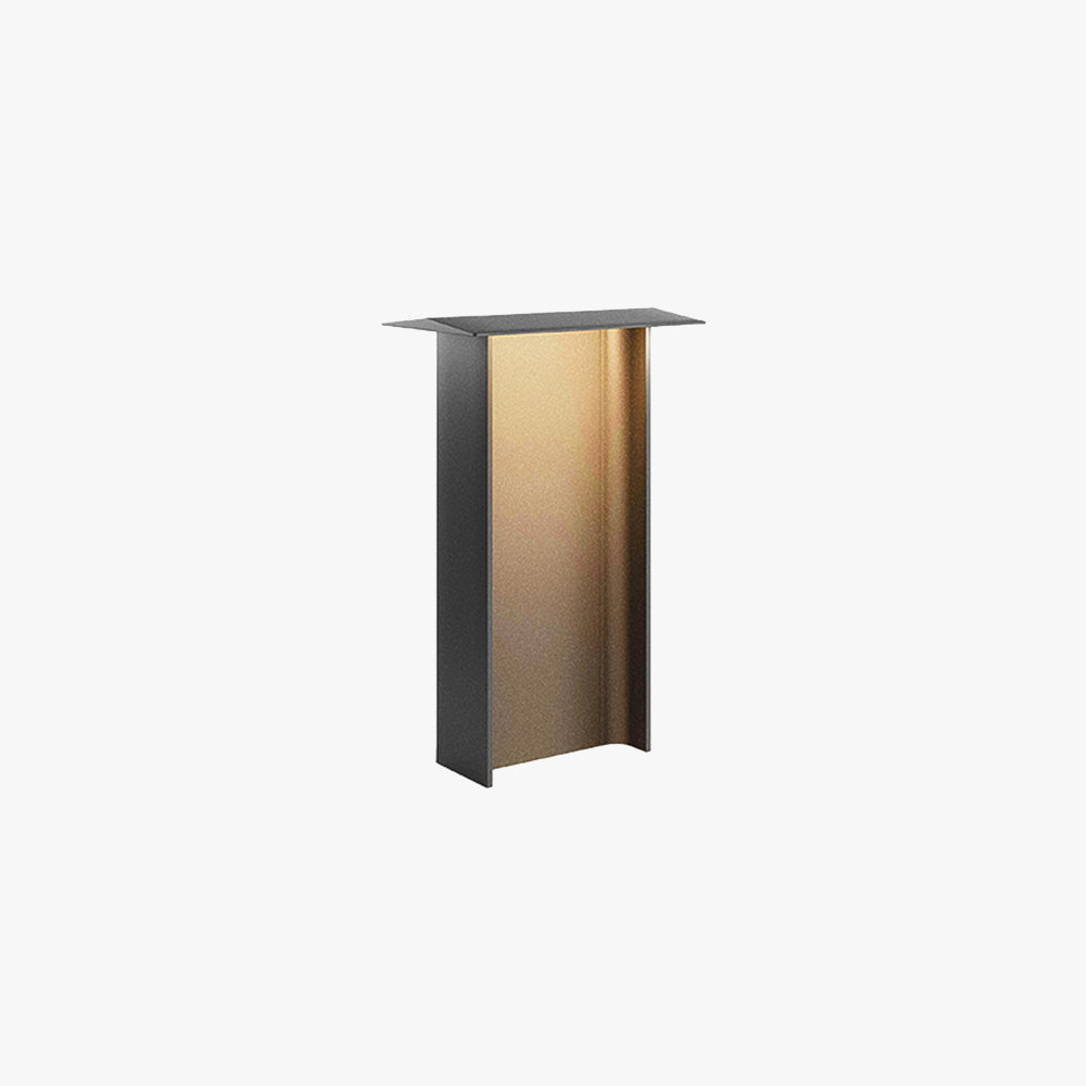 Ray Modern Metal Rectangular Solar Outdoor Path Light, Grey/Black - Neutralighting
