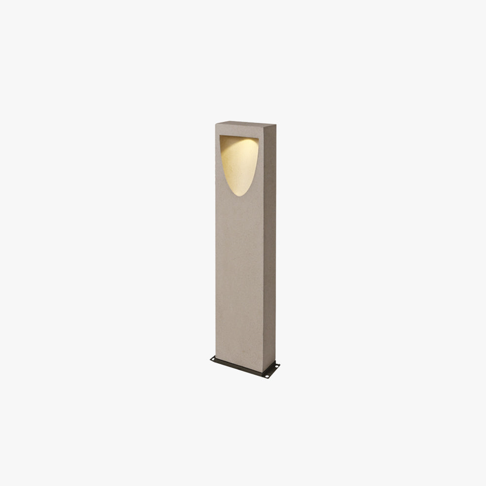 Ray Modern Stone Reflection Outdoor Path Light, Gray - Neutralighting