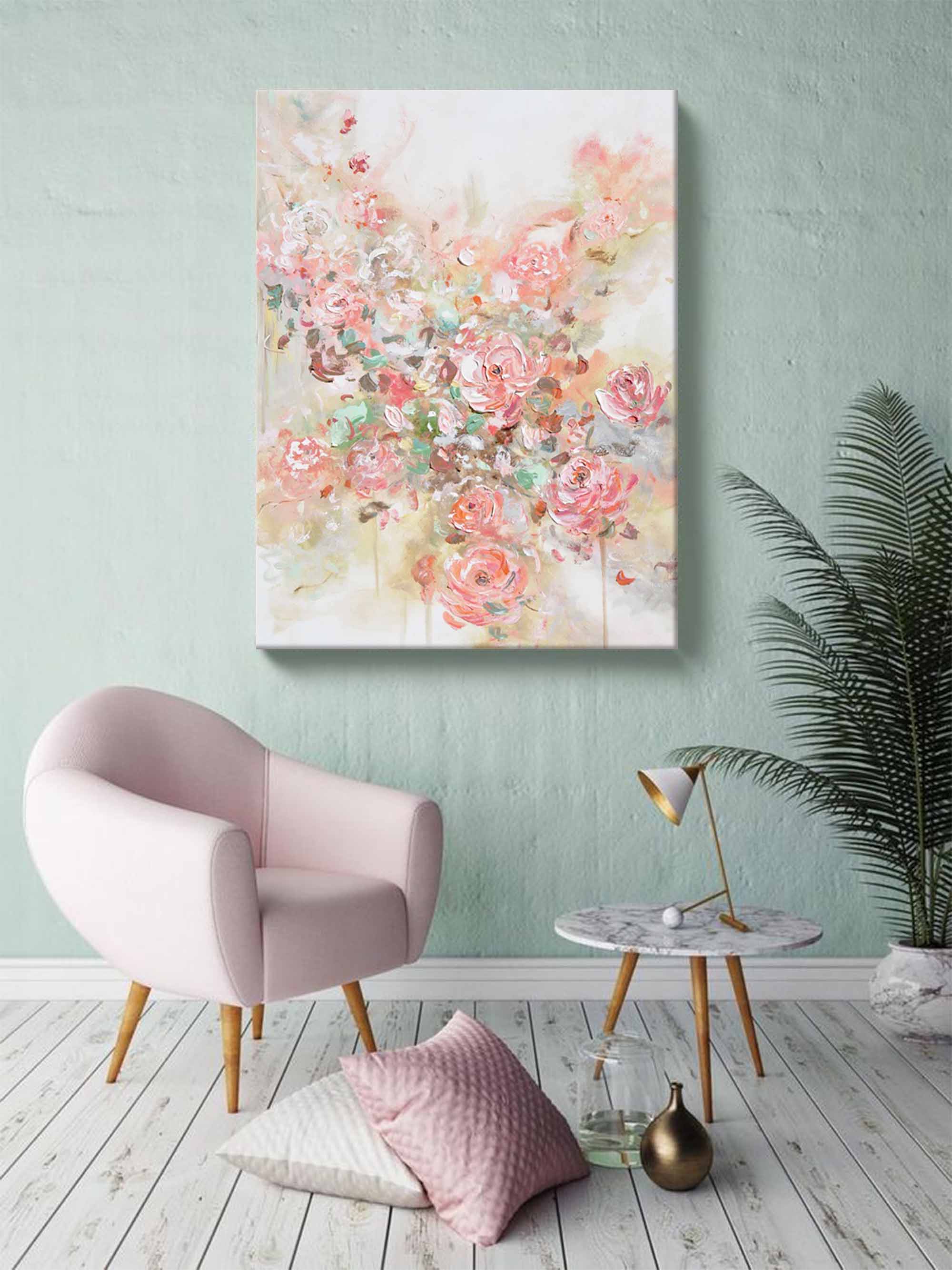 Wall Art Abstract Luxury Botanical Romantic