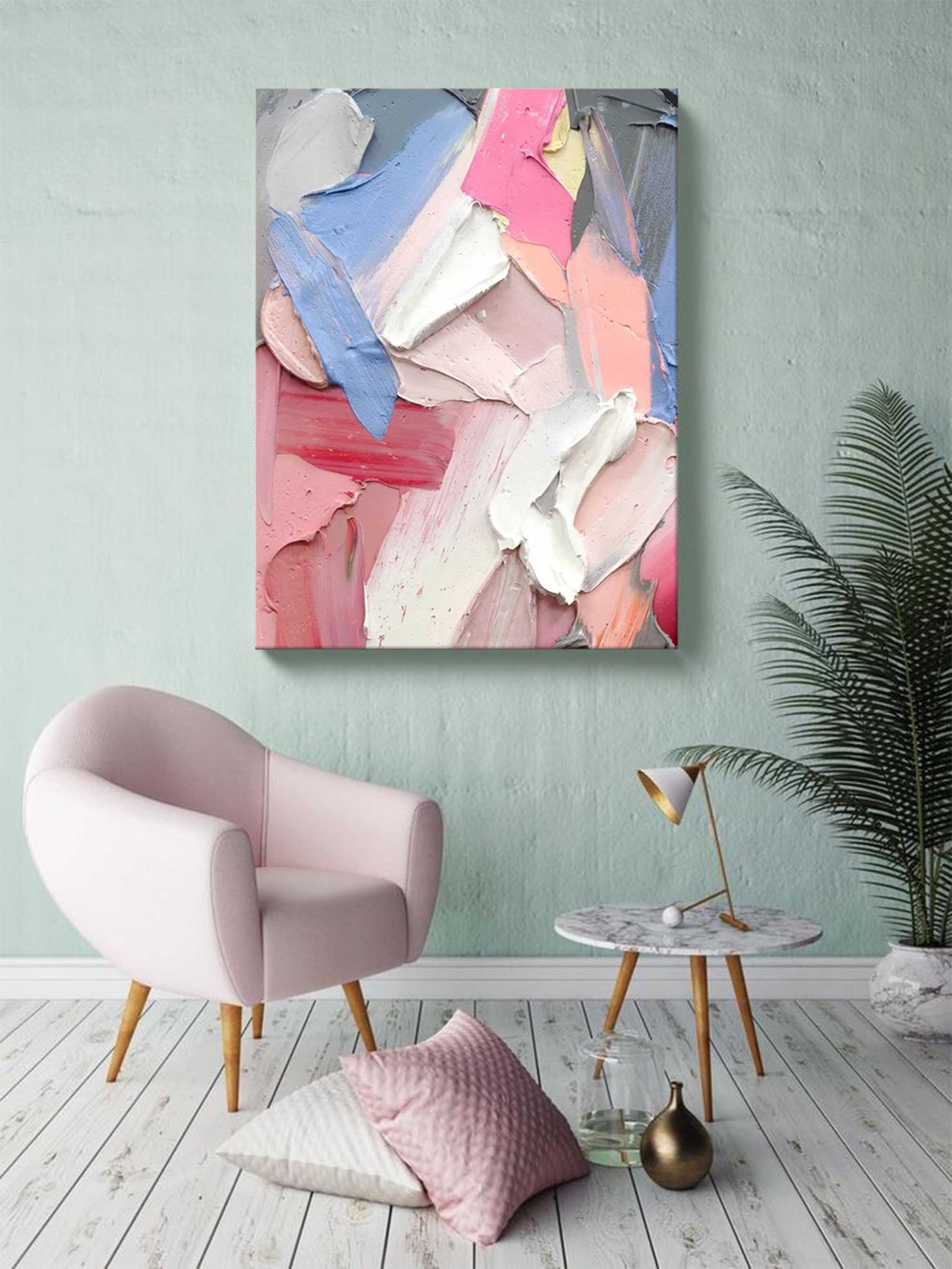 Wall Art Abstract Soft Impasto Contemporary