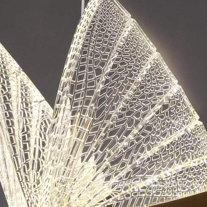 Arisha Art Deco Butterfly Pendant Light, 2 Color - Neutralighting