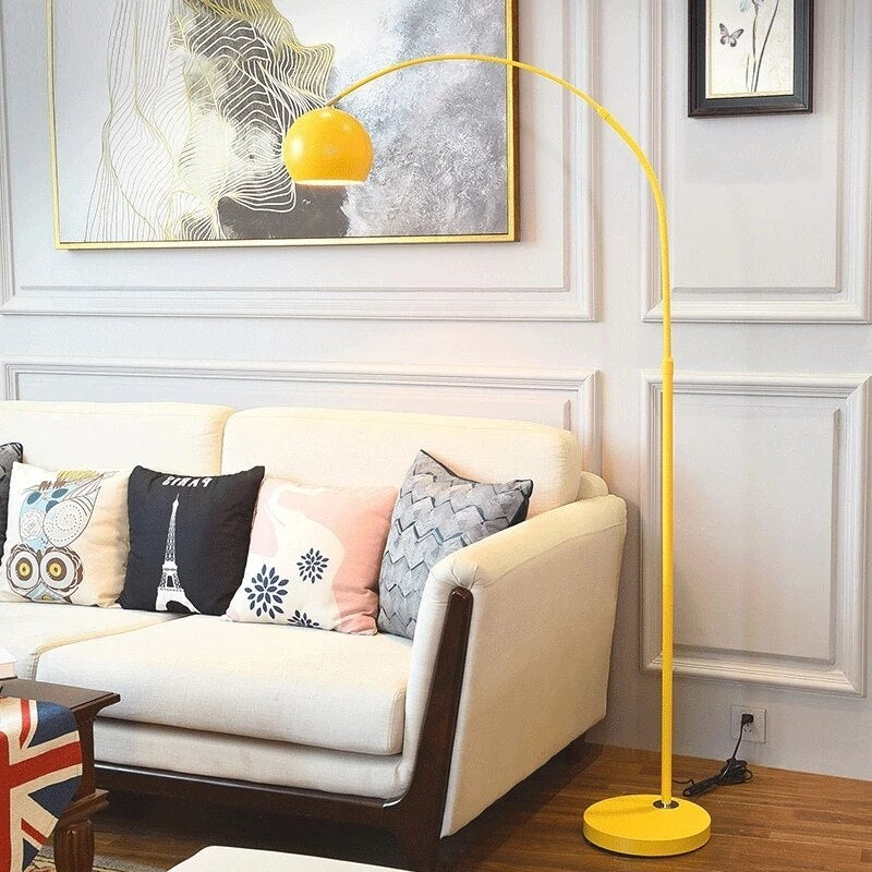 Mira Macaron Modern Fishing Arc Floor Lamp - Neutralighting