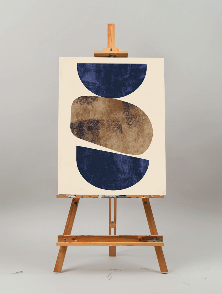 Wall Art Indigo Pebble Balance