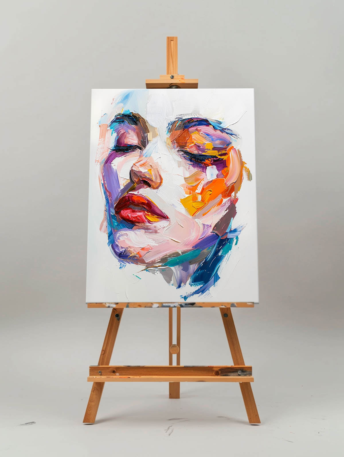 Chromatic Woman Face Art Print