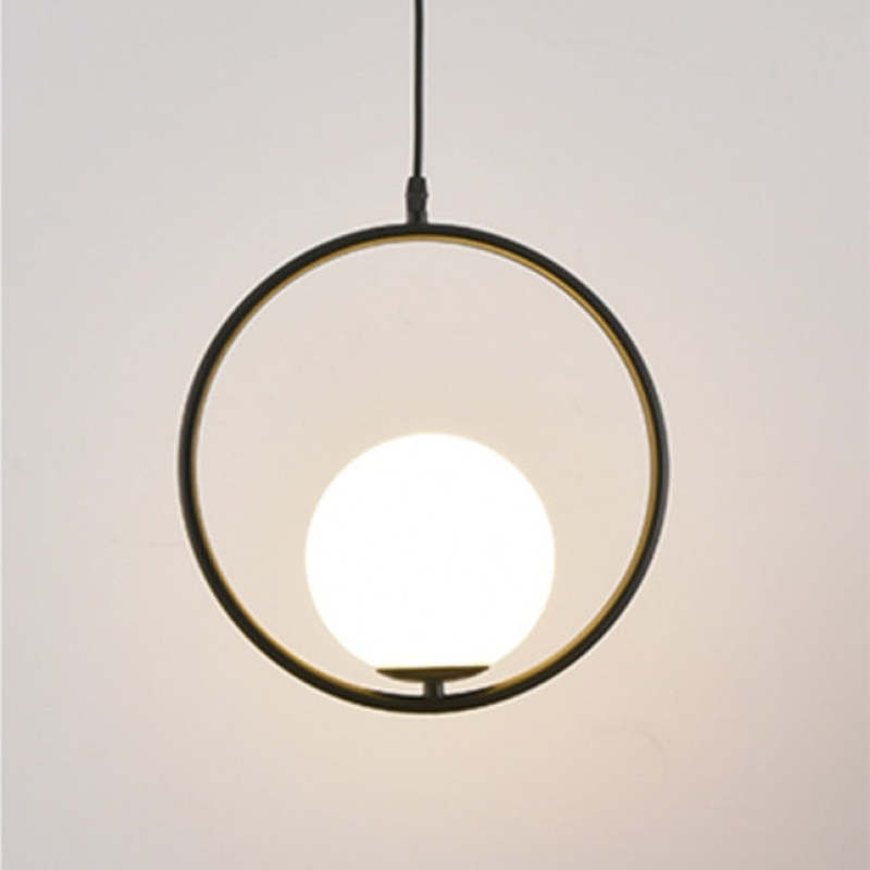 Arisha Modern Globe Metal/Glass Pendant Light, 3 Style - Neutralighting