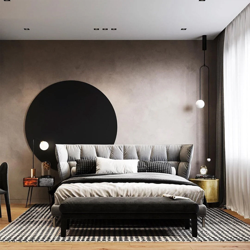 Arisha Minimalist Linear Mobile Pendant Light, Black - Neutralighting