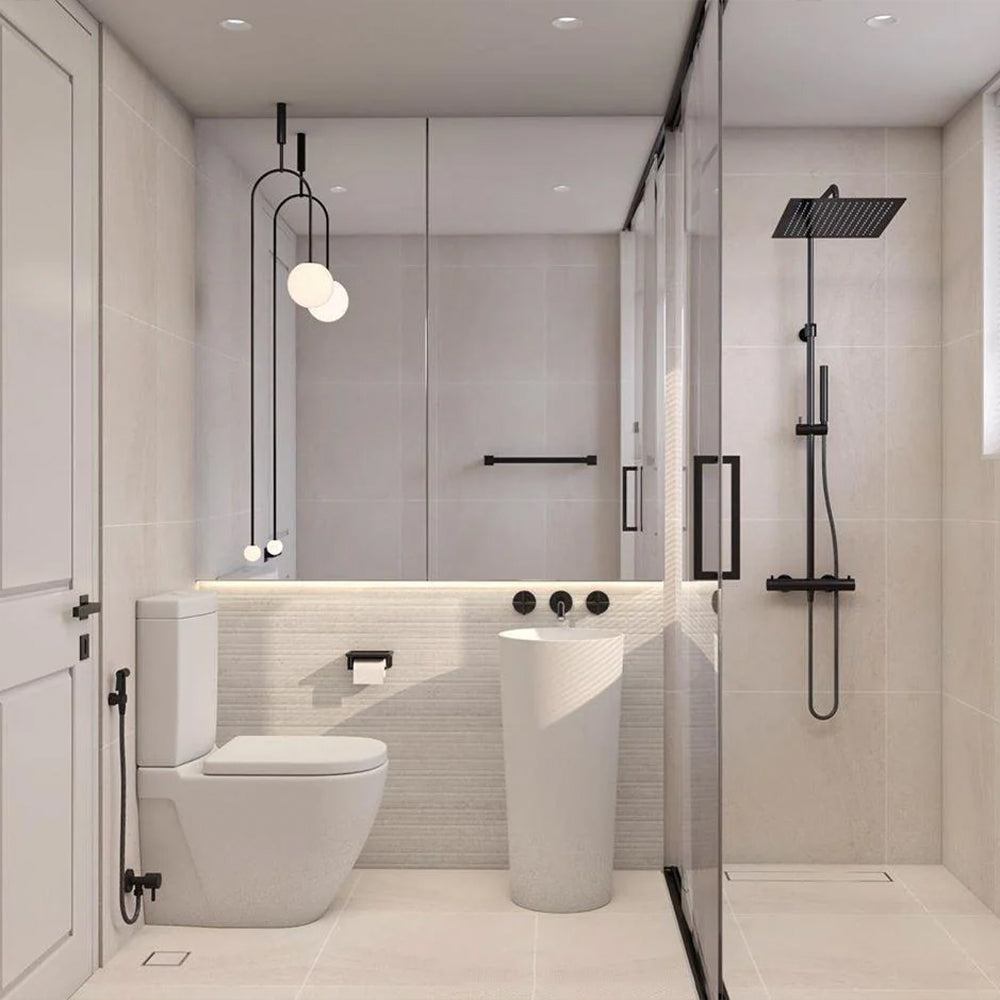 Arisha Minimalist Linear Mobile Pendant Light, Black - Neutralighting