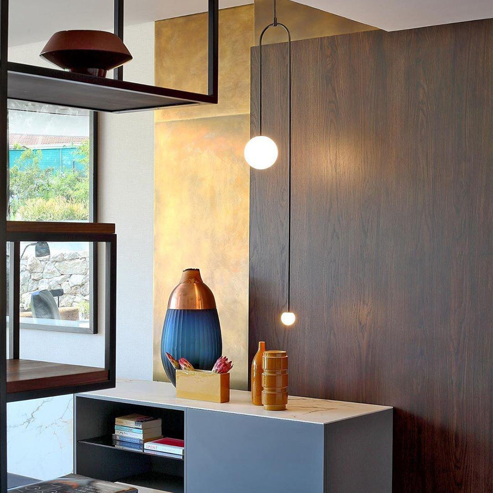 Arisha Minimalist Linear Mobile Pendant Light, Black - Neutralighting