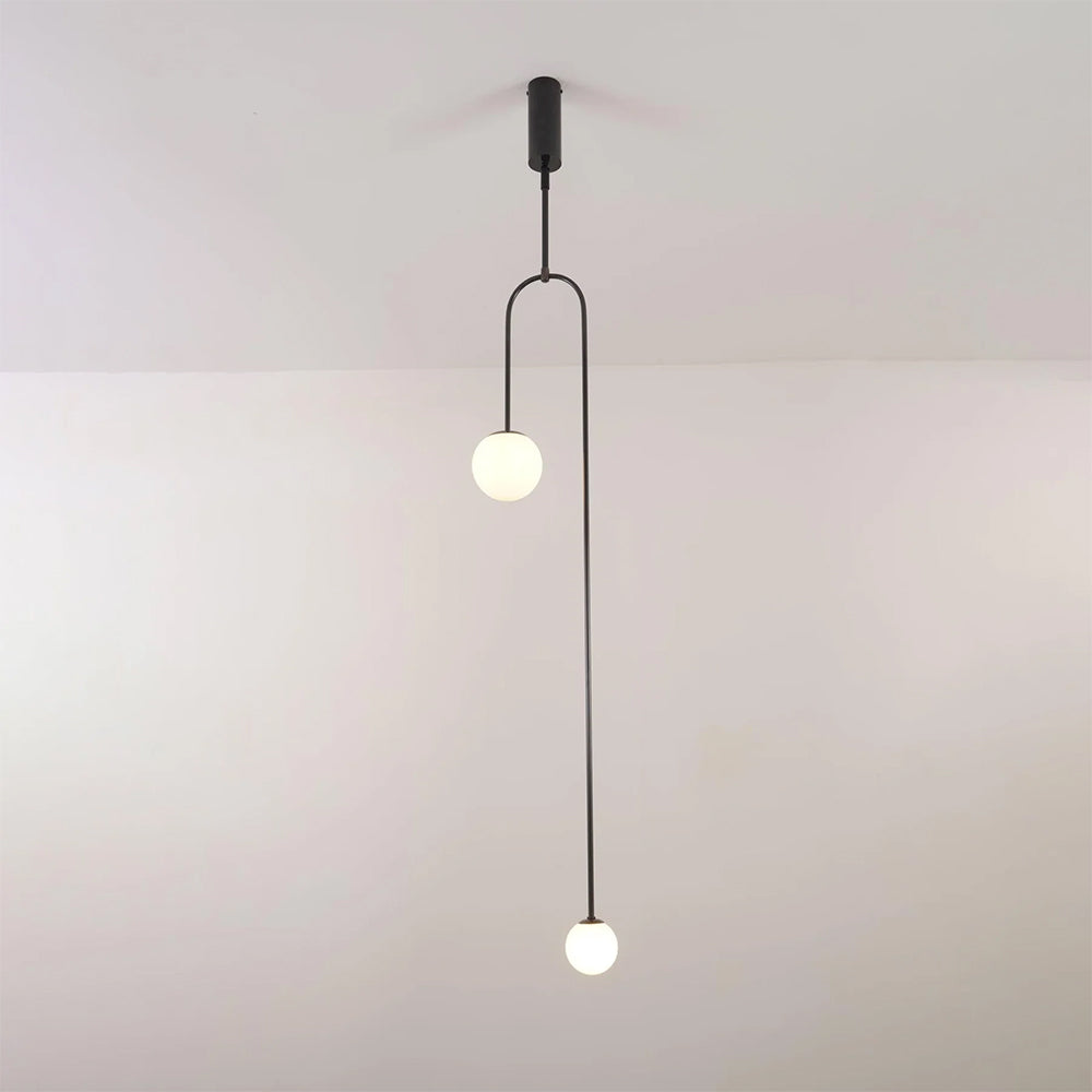 Arisha Minimalist Linear Mobile Pendant Light, Black - Neutralighting