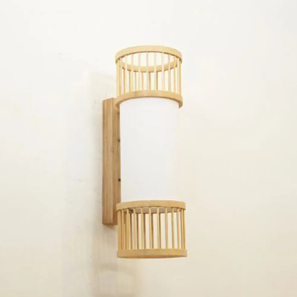 Ritta Wall Lamp Rustic, Muto Rattan Weaving LED, Hallway Wall Sconce - Neutralighting