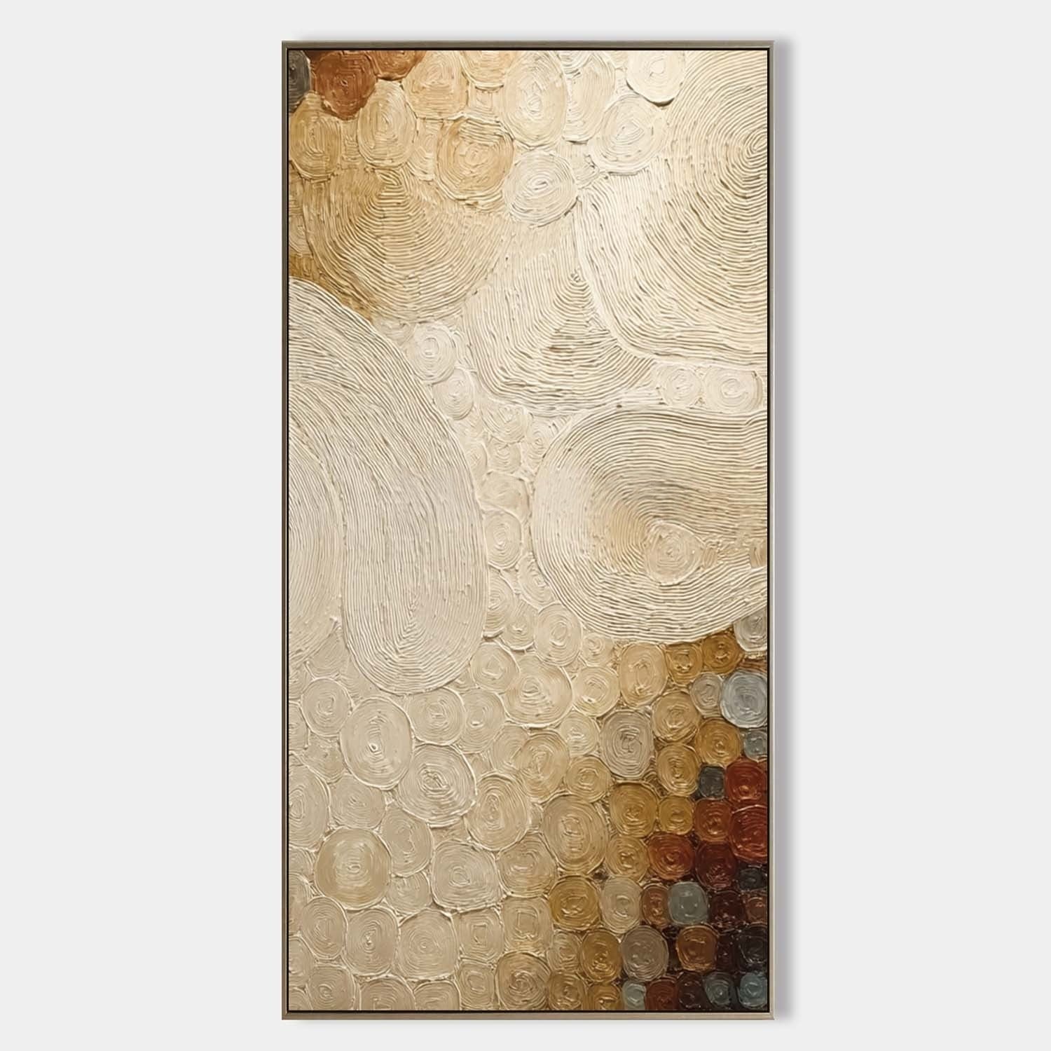 Wall Art Textured Block Impasto Bohemian