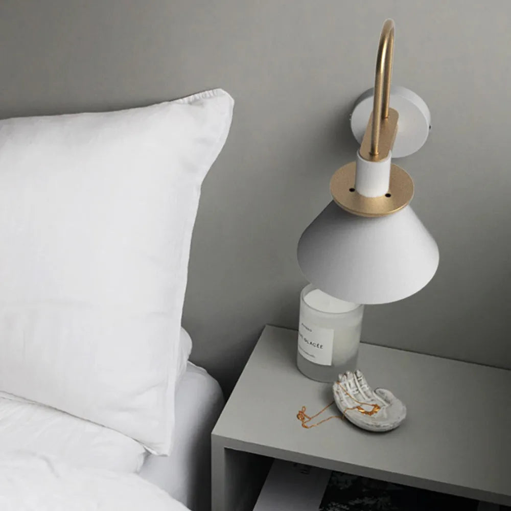 Valentina Vintage Horn Shape Metal Wall Lamp, Living room/Bedroom/Bathroom - Neutralighting