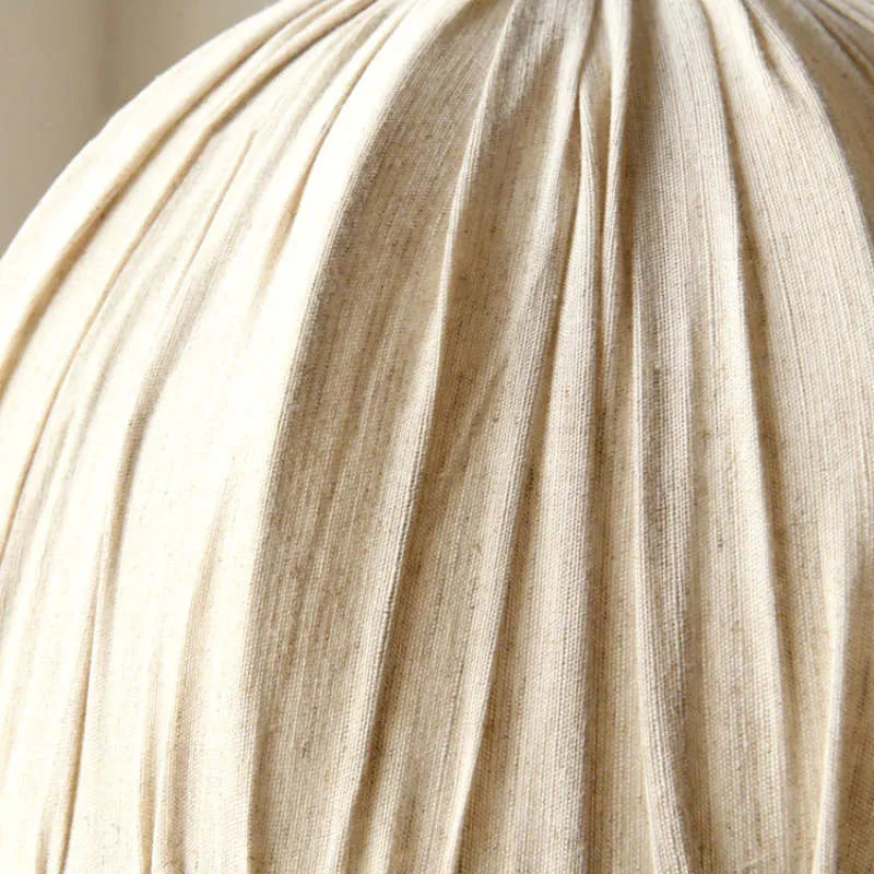 Haloa Vintage Pendant Light Beige, Fabric - Neutralighting