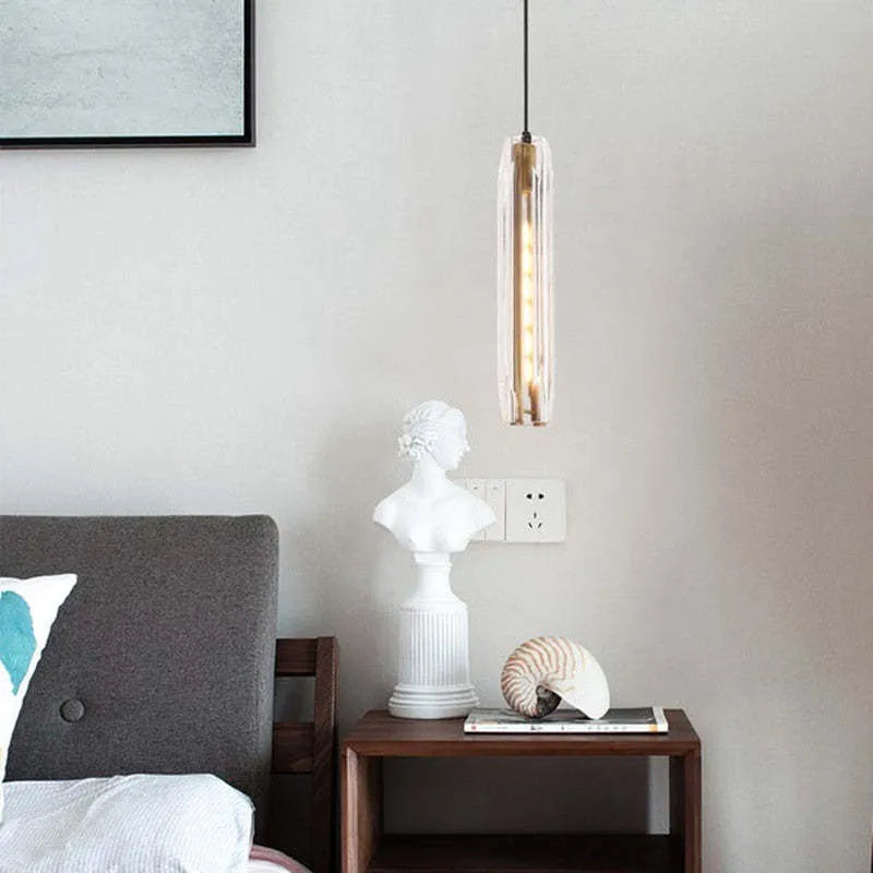 June Brass Designer Glass Pendant Lamp Smoky - Neutralighting