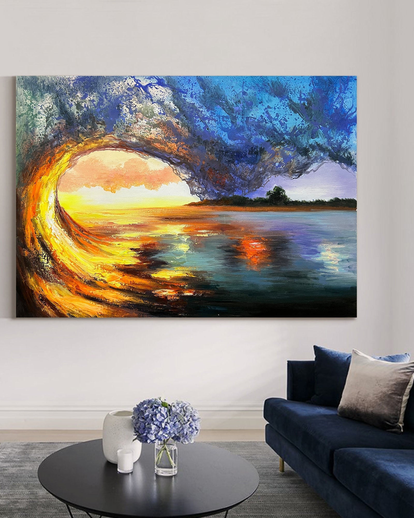 Elowen Sunset Canvas Wall Art