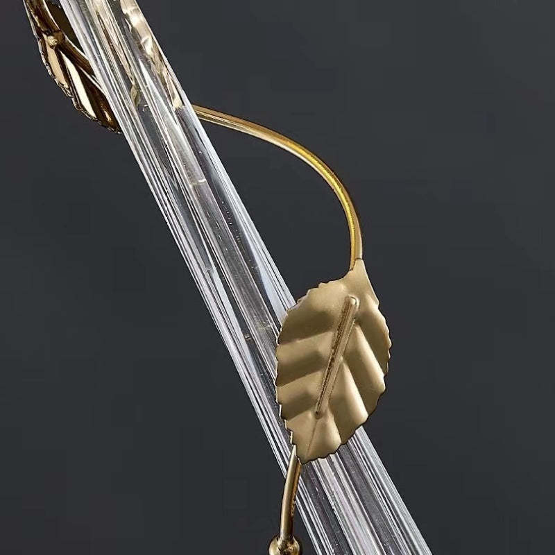 Arisha Elegant Flower Metal/Glass Pendant Light, Bedroom - Neutralighting