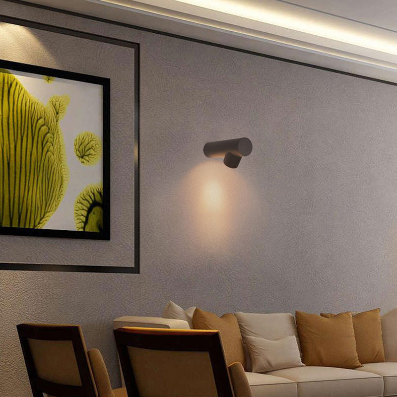 Ray Modern Waterproof Outdoor Wall Lighting, White & Black - Neutralighting