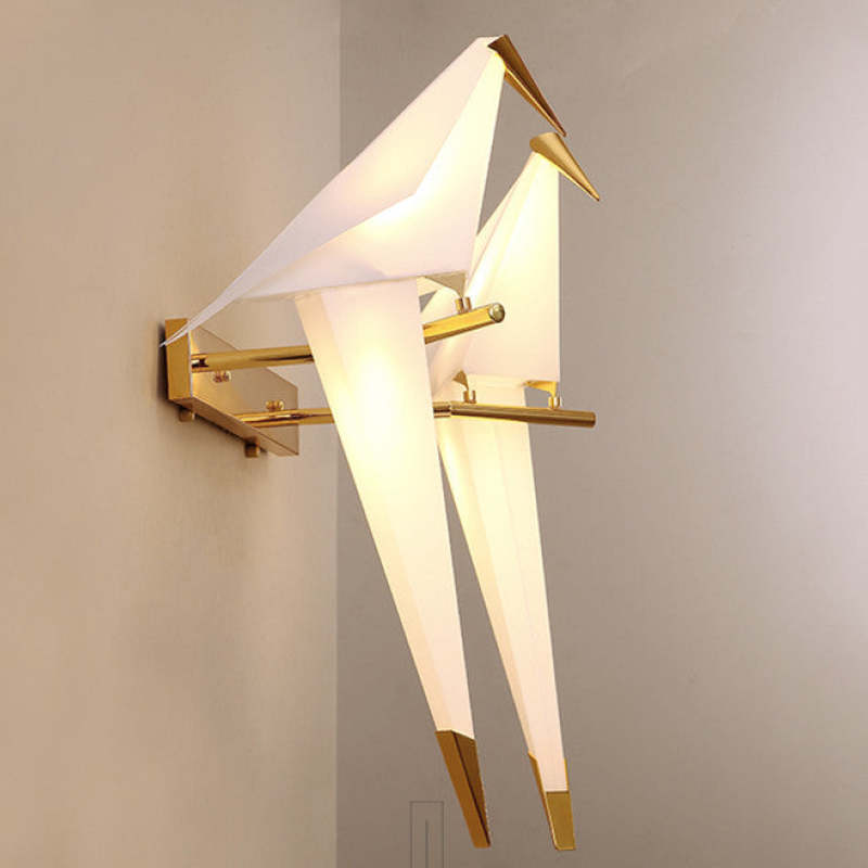 Arisha Wall Lamp Bird Vintage/Art-Deco, Metal/Acrylic, Bedroom - Neutralighting