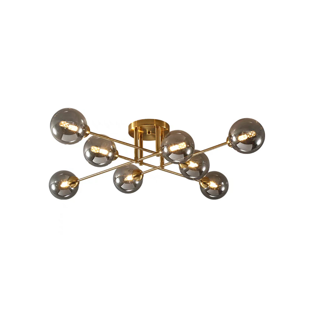 Valentina Industrial Glass Globe Chandelier LED, 6 Style - Neutralighting
