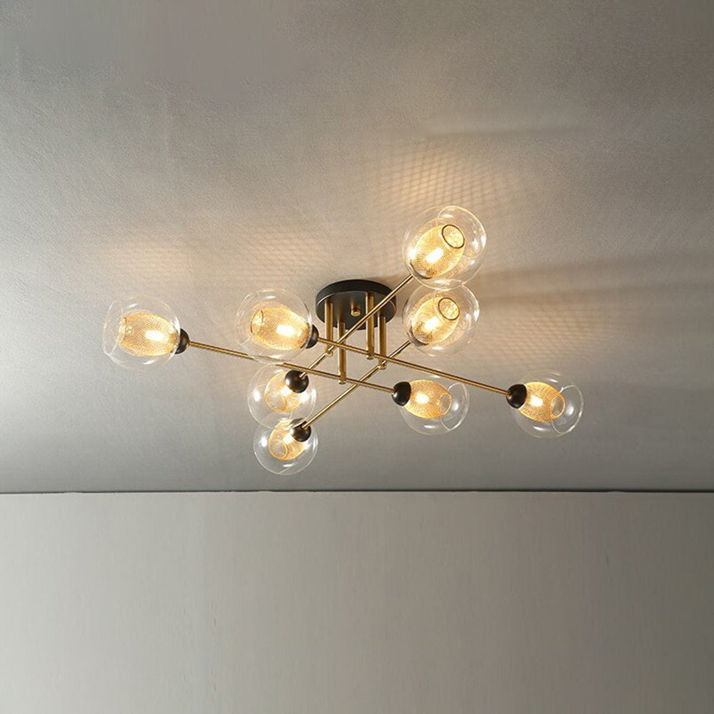 Valentina Industrial Glass Globe Chandelier LED, 6 Style - Neutralighting