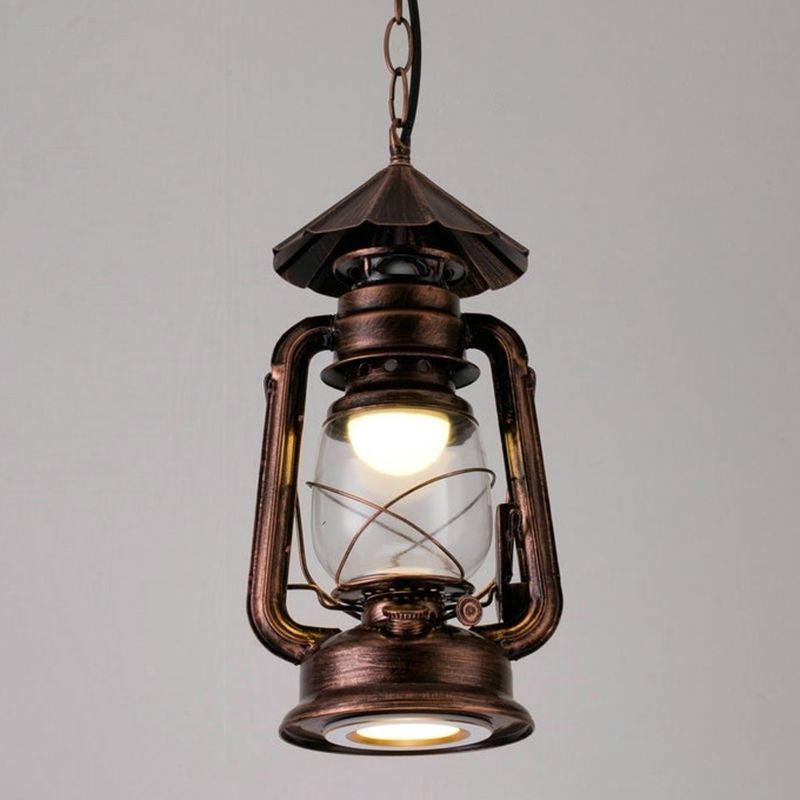 Silva Vintage Rustic Kerosene Pendant Light, 3 Color, 4 Style - Neutralighting