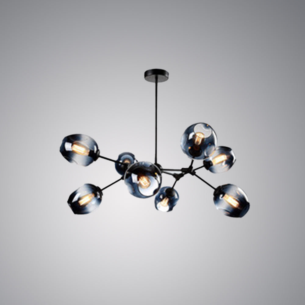Valentina Modern Bubble Metal Pendant Light, Black/Gold - Neutralighting