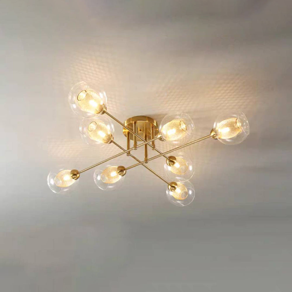 Valentina Industrial Glass Globe Chandelier LED, 6 Style - Neutralighting