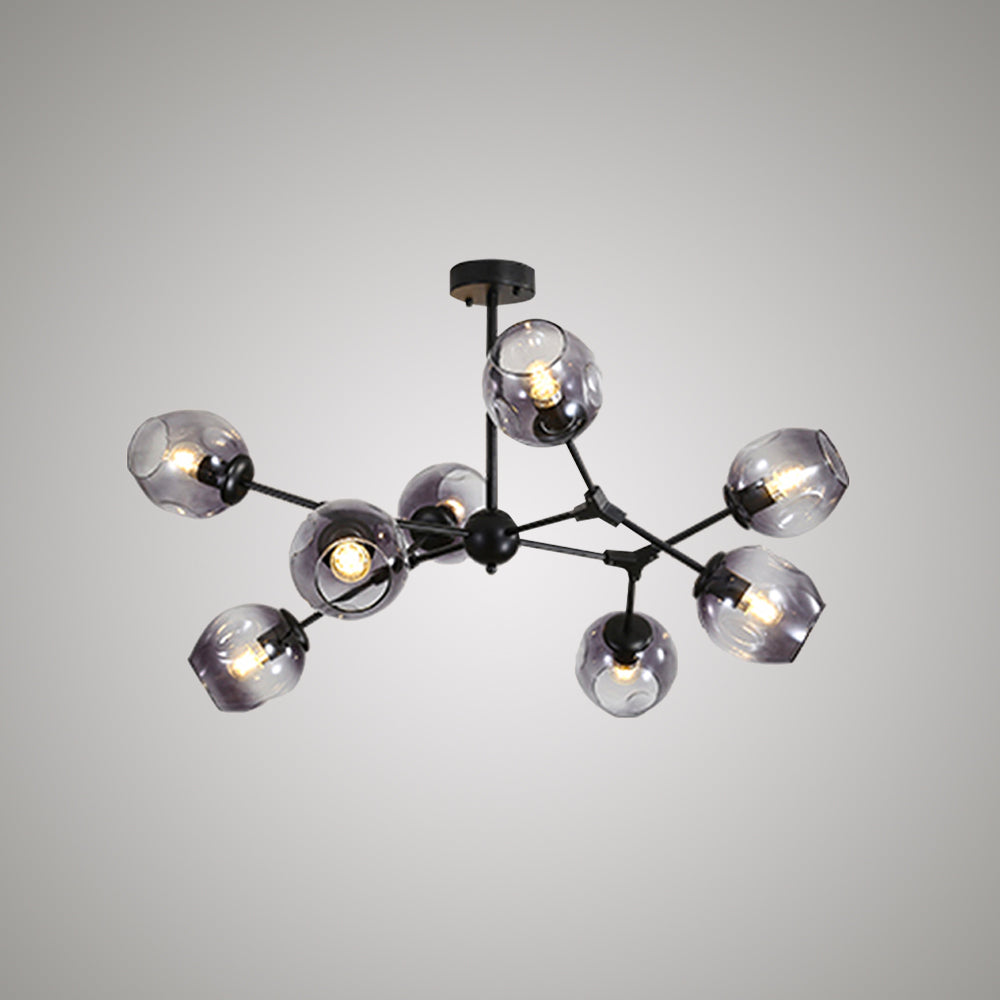 Valentina Modern Bubble Metal Pendant Light, Black/Gold - Neutralighting