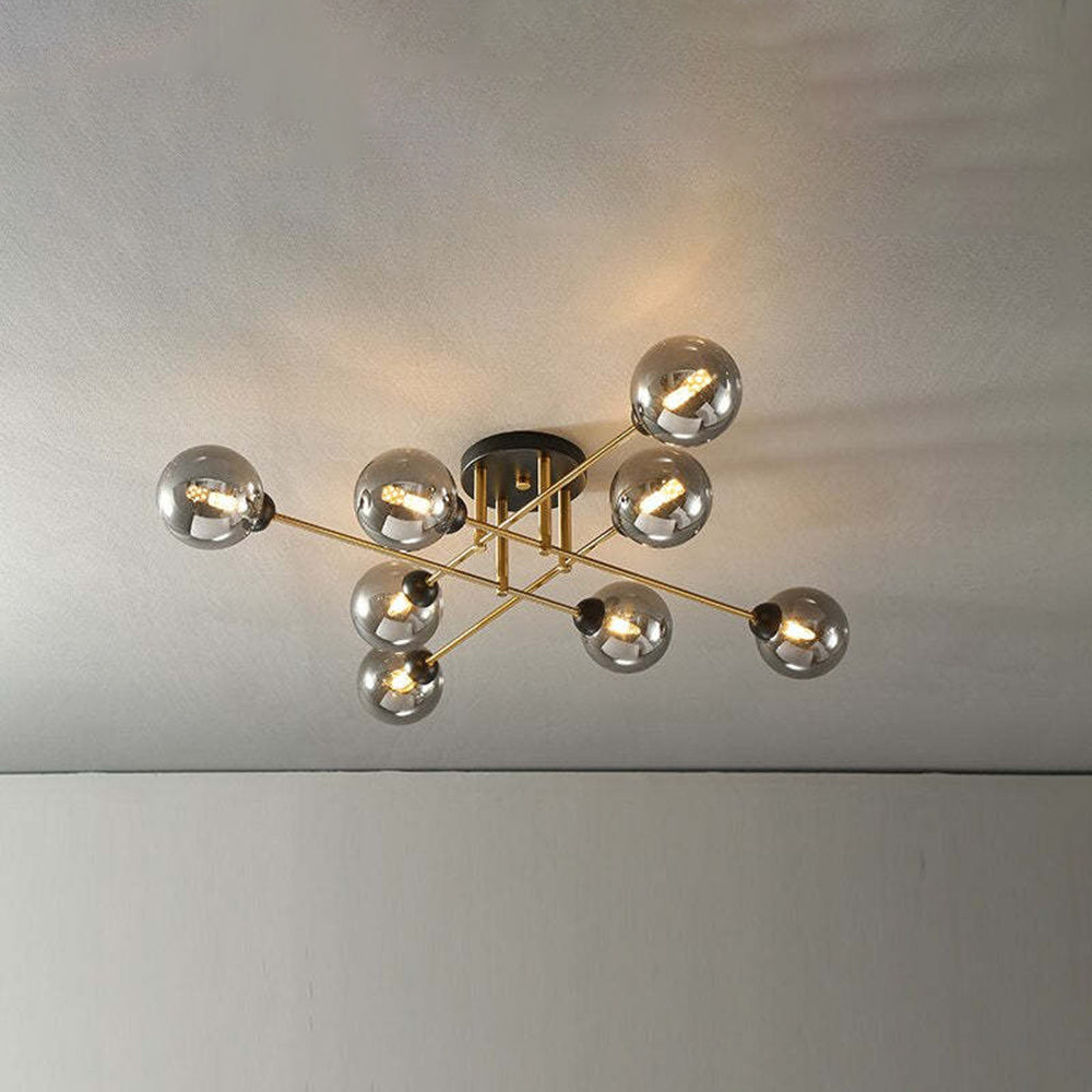 Valentina Industrial Glass Globe Chandelier LED, 6 Style - Neutralighting