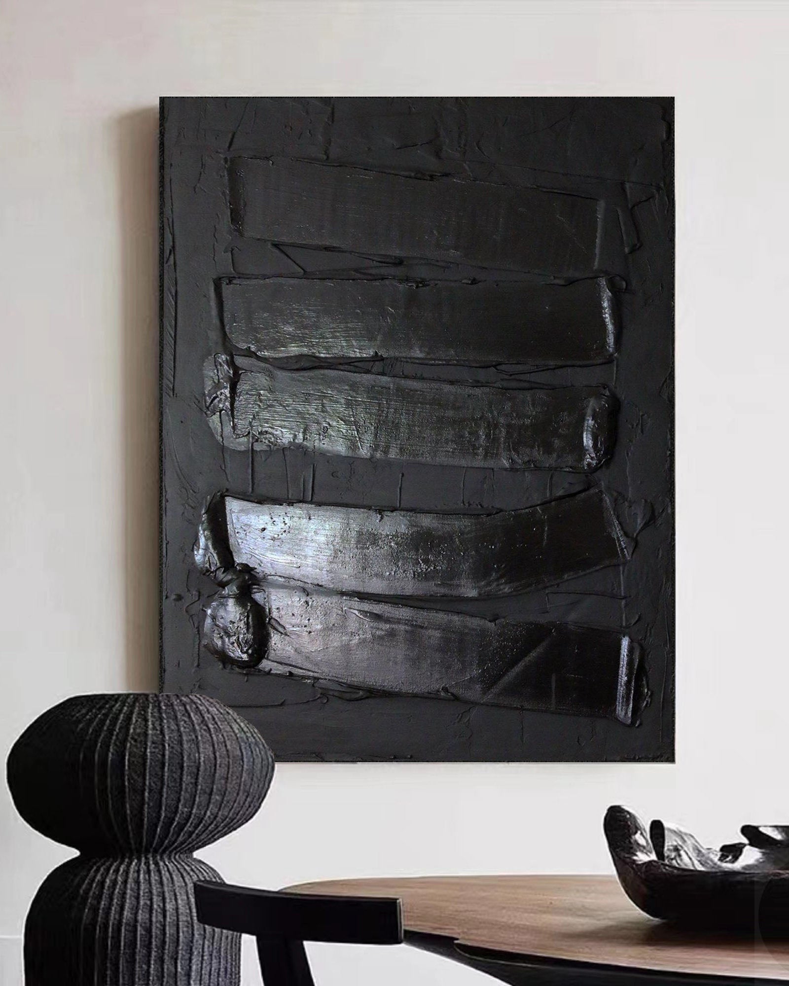 Black Minimalist Painting #ABAV331