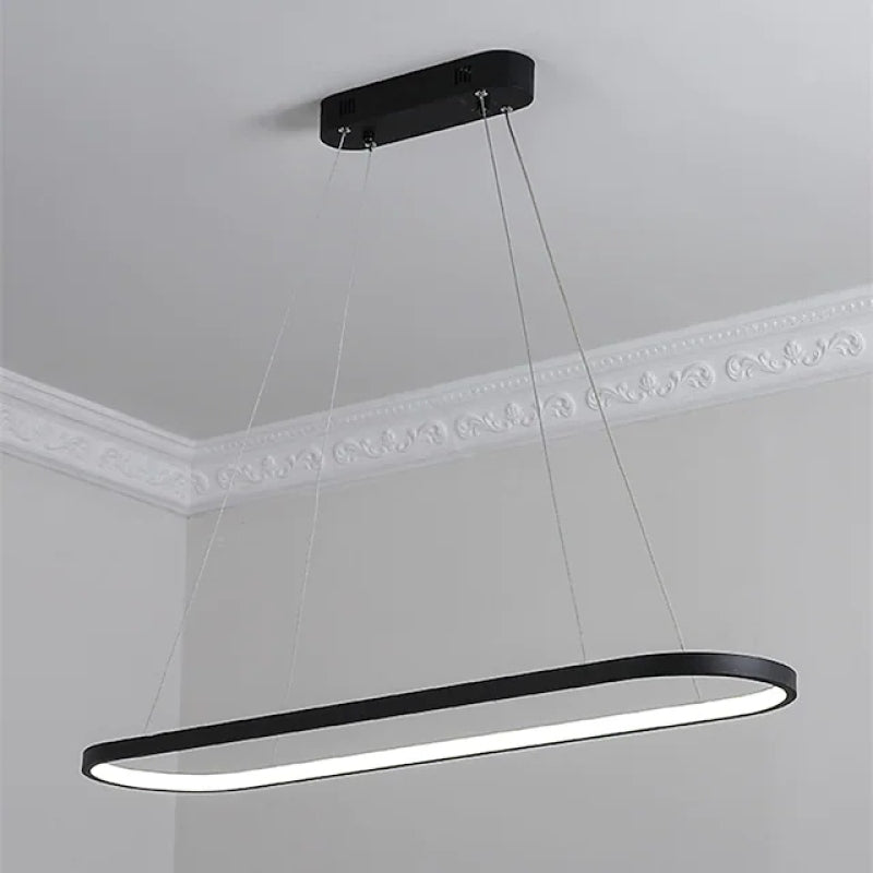 Junel Minimalist Oval Interior Hanging Pendant Light - Neutralighting