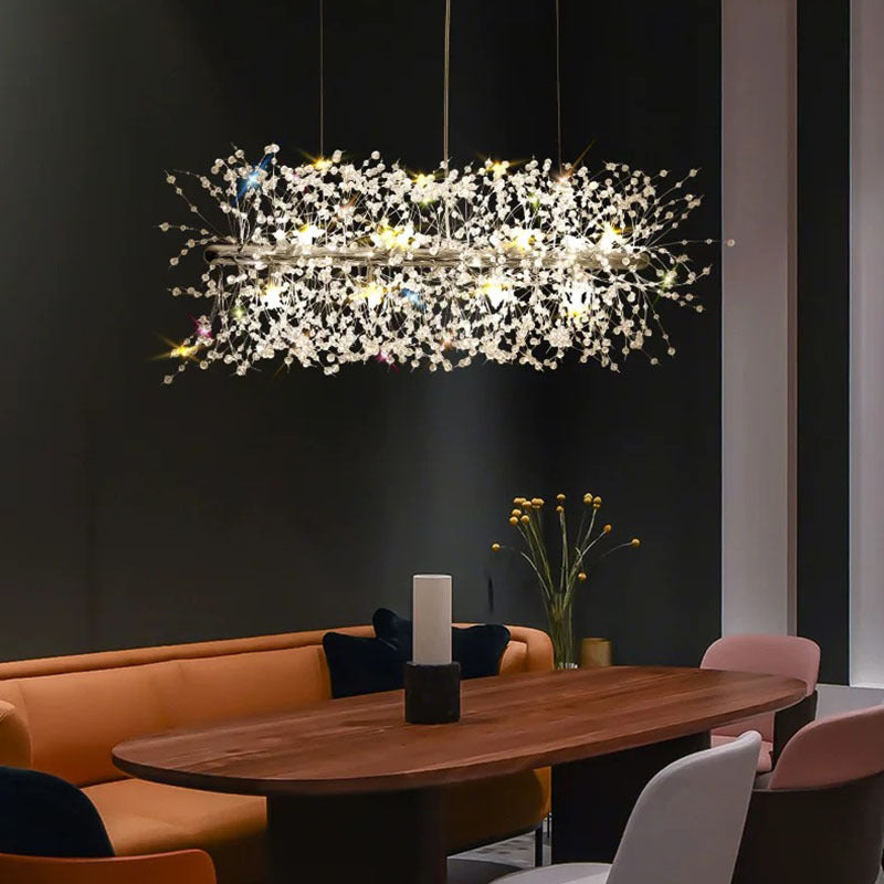 Arisha Creative Art Chandelier Crystal Pendant Light for Dining Room - Neutralighting