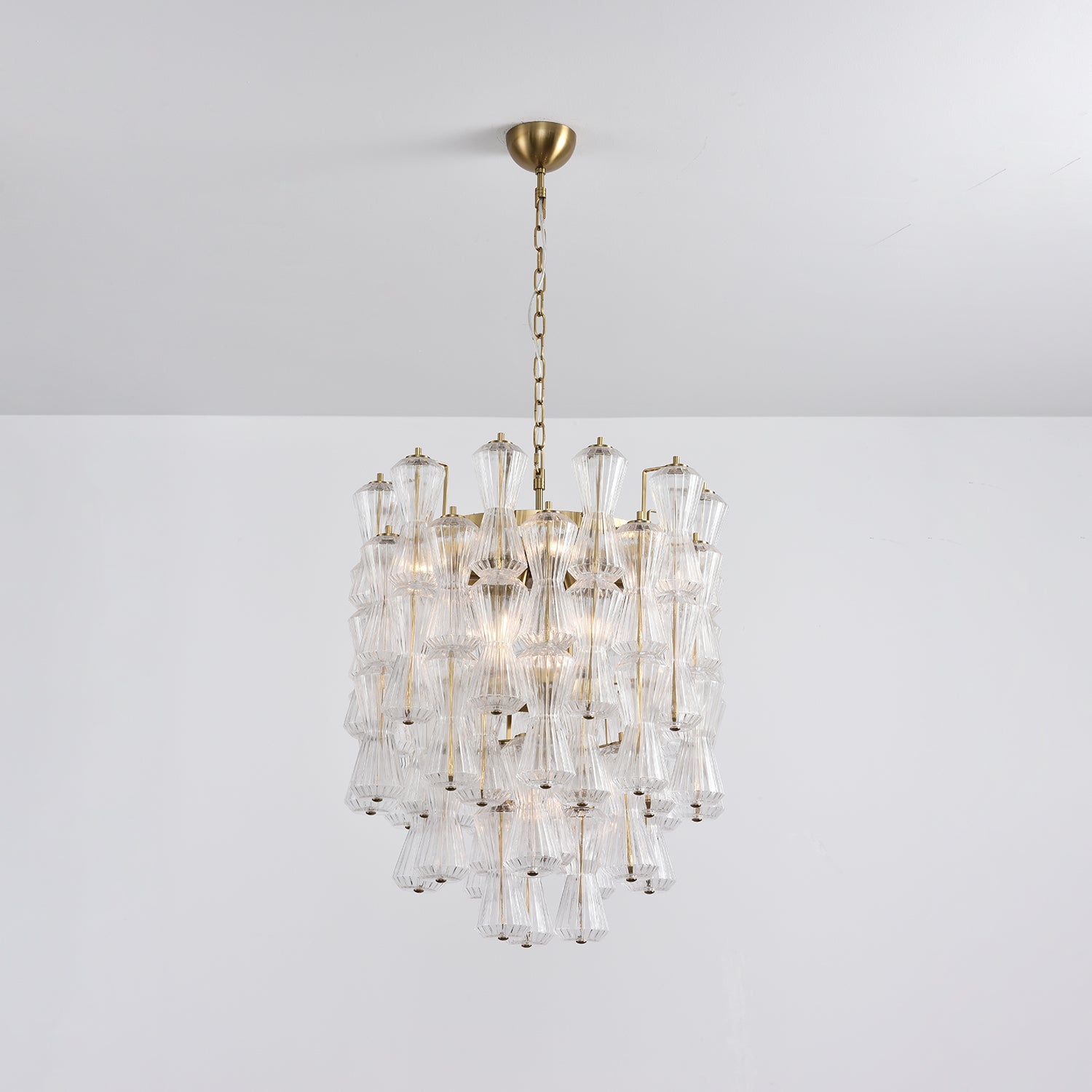 Aurora Chandelier Murano Glass Floral Cascade