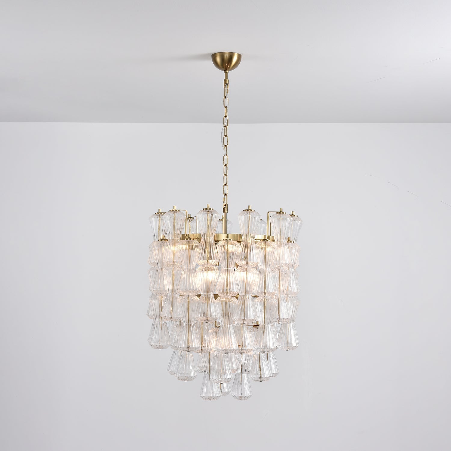 Aurora Chandelier Murano Glass Floral Cascade