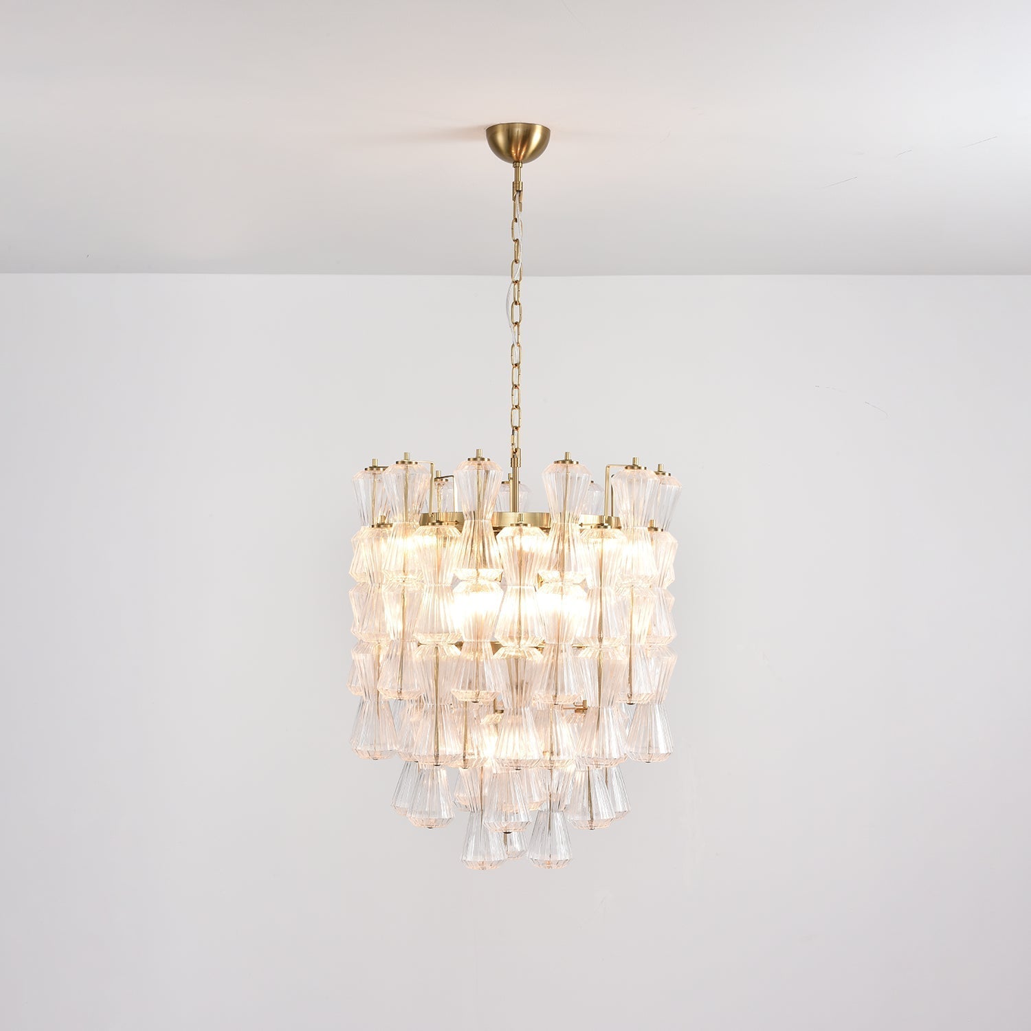 Aurora Chandelier Murano Glass Floral Cascade