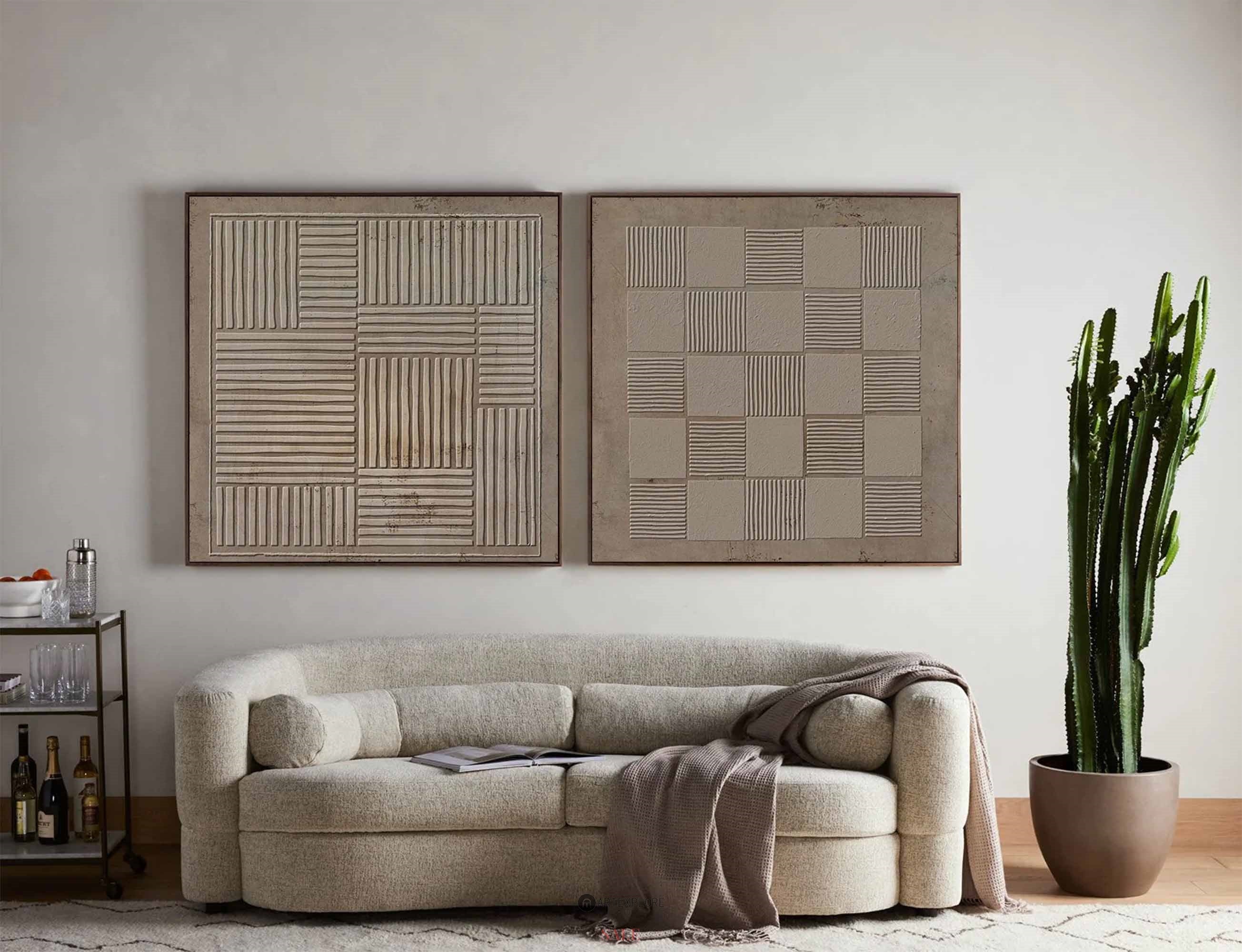 Set of 2 Abstract Art